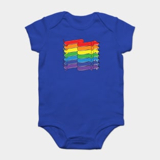 Rainbow Dachshunds Baby Bodysuit